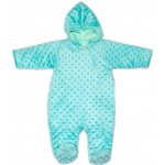 Kojenecká minky kombinéza akvamarín – Zboží Dáma
