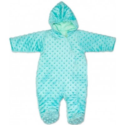Kojenecká minky kombinéza akvamarín – Zboží Dáma
