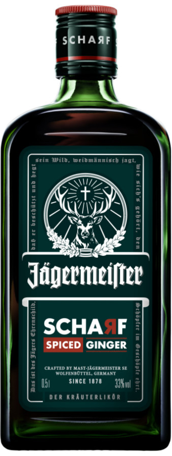 Jägermeister Scharf 33% 0,5 l (holá láhev)