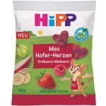 HiPP BIO Srdíčka ovocno-obilná Jahoda-Malina 40 g – Zboží Dáma