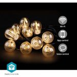 NEDIS Wi-Fi chytré dekorativní LED Party Lights teplá bílá 10 LED's Android & iOS Nedis SmartLife 9 m – Zboží Dáma