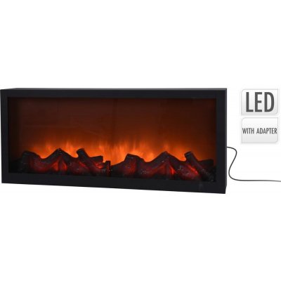 Kinekus Ohniště krb LED 57x10x25 cm KIN64309238 – Zbozi.Blesk.cz