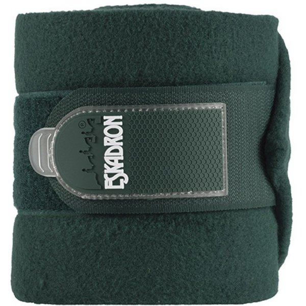 Chránič, bandáž a zvon pro koně Eskadron Fleece bandáže racing green 590 sada