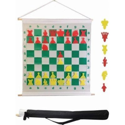 Rolovací magnetická demonstrační šachovnice žluto-oranžová – Zboží Živě