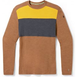 Smartwool CLASSIC THERMAL merino BL COLORBLOCK CREW B fox brown heather