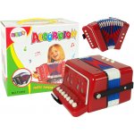 Mamido akordeon pro děti hudební nástroj červený – Zboží Dáma