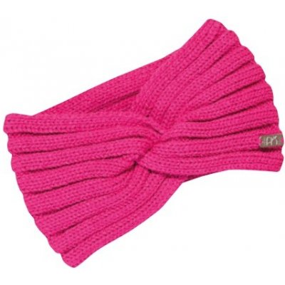 Pletená čelenka s uzlem PLETEX L462 Barva: Tmavě růžová – Hledejceny.cz