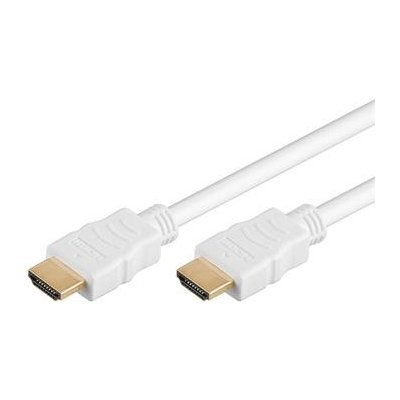 PremiumCord HDMI High Speed + Ethernet kabel,bílý, zlacené konektory, 10m - kphdme10w – Sleviste.cz