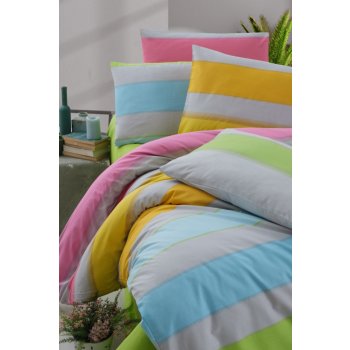 Brotex povlečení krep Rainbow color zipový uzávěr 200x200 70x90