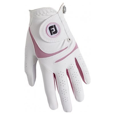 FootJoy WeatherSof Womens Golf Glove Levá S Bílá/Růžová – Zboží Dáma
