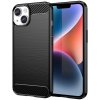 Pouzdro a kryt na mobilní telefon Apple Hurtel Carbon iPhone 14 Plus flexibilní gelové černé 5907769349508