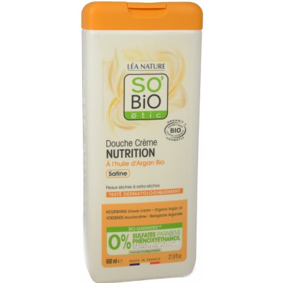 SO’BiO étic sprchový krém Nutrition s arganovým olejem 650 ml