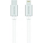 Swissten 71525203 USB 2.0, zástrčka C - zástrčka Lightning, opletený, 1,2m, stříbrný – Hledejceny.cz