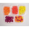 Návnada a nástraha DELIKAPET Rohlikové boilies FLUORO 30g 12mm Česnek