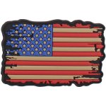 101INC Nášivka velcro 3D plastová VLAJKA USA – Sleviste.cz