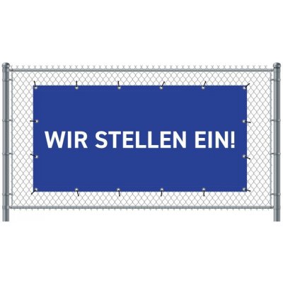 Jansen Display Standardní banner na plot 200 x 100 cm Přijímáme nové zaměstnance Němec modré
