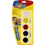 Colorino barvy na obličej suché štěteček 5 barev – Sleviste.cz