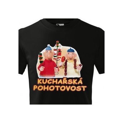 dětské tričko Pat a Mat Kuchařská pohotovost, černá – Hledejceny.cz