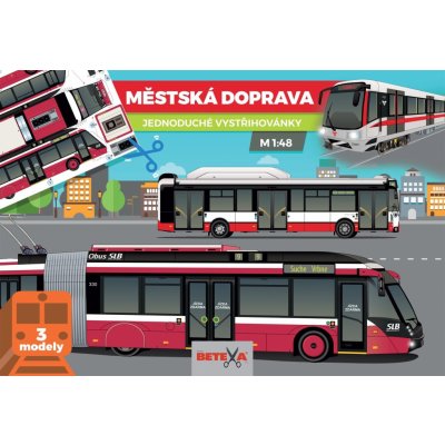 Městská doprava jednoduché papírové vystřihovánky – Hledejceny.cz