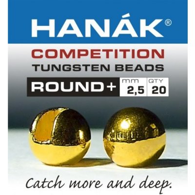 Hanák Tungstenové kuličky Competition ROUND+ Zlatá 2,0mm 20ks