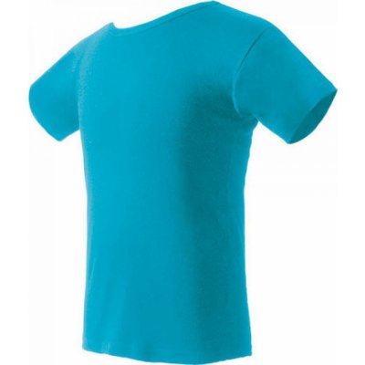 Nath bavlněné tričko K1 z poločesané bavlny s bočními švy modrá tyrkysová NH140