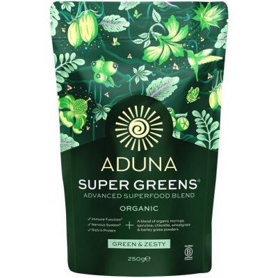 Aduna Bio Super Greens Advanced Superfood 250 g – Zbozi.Blesk.cz