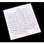 Svatební mašlička 40 mm - bílo/stříbrná – Zboží Mobilmania