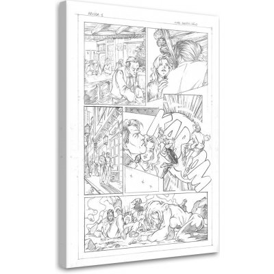 Gario Obraz na plátně Procházka městem komiks - Saqman Rozměry: 40 x 60 cm – Zboží Mobilmania
