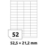 Rayfilm R0100.0302A samolepící 52,5x21,2mm bílé 100 listů – Zbozi.Blesk.cz