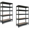 Skladový regál AR Shelving Regál Rivet 180 x 120 x 50 cm 5 polic 2 ks