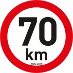 Samolepka omezení rychlosti 70km/h (20 cm) – Zboží Mobilmania