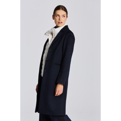 Gant D1. Wool Blend Tailored Coat modrý – Zboží Mobilmania