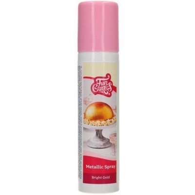 FunCakes Metallic Spray Bright Gold 100 ml – Hledejceny.cz