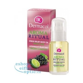 Dermacol Aroma Ritual Stress Relief tělový olej hrozny s limetkou 50 ml