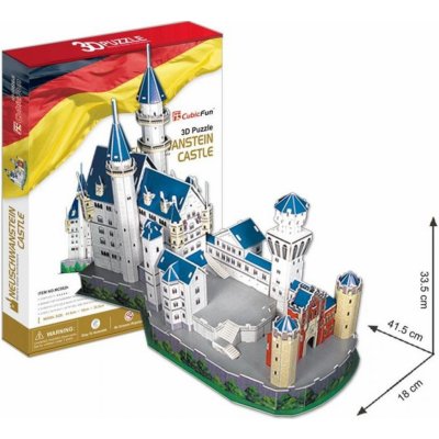 CubicFun 3D puzzle Zámek Neuschwanstein 98 ks – Hledejceny.cz