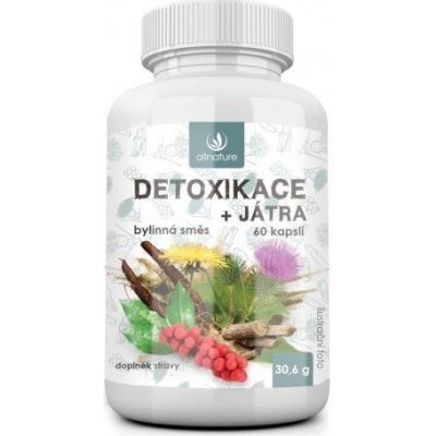 Allnature detoxikace + játra bylinný extrakt 60 tablet