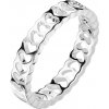 Prsteny Šperky Eshop Prsten z nerezové oceli řada výřezů srdce stříbrná AB41.10