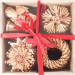 Anděl Přerov Slaměné ozdoby v košíku 16 ks – Zbozi.Blesk.cz