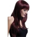 Fever Sienna Wig Black Cherry Long Feathered with Fringe