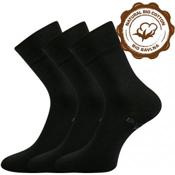 Lonka ponožky klasické Bioban 3 páry černé