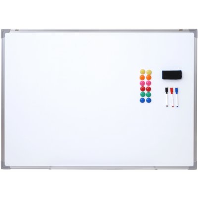 Mendler Tabule HWC-C84, magnetická tabule memo board pin board, včetně příslušenství 110 x 80 cm