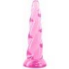 Dilda NS Novelties Fantasia Siren Pink čiré dildo s přísavkou