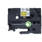 Brother , FLE-6511, černý tisk/žlutý podklad, nelaminovaná, 21mm, 45mm x 10.5mm, 72ks – Zboží Mobilmania