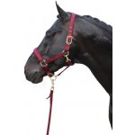 Covalliero Nylonová ohlávka Classy vínová – Zboží Dáma