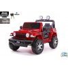 Dea elektrický džíp Jeep Wrangler Rubicon 4x4 metalíza vínová