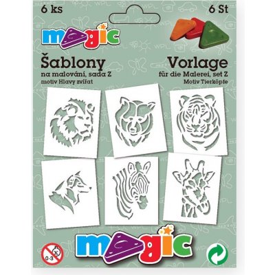 Papírové šablony sada Z Hlavy zvířat – Zboží Dáma