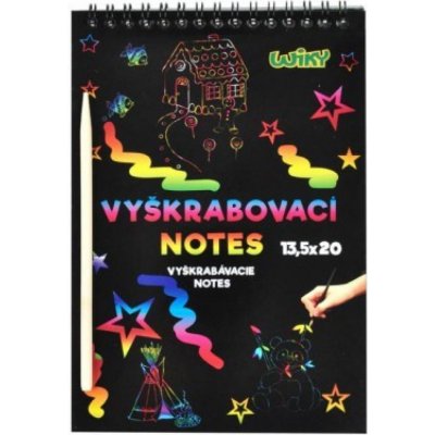 Vyškrábavací notes 12 listů – Zboží Dáma