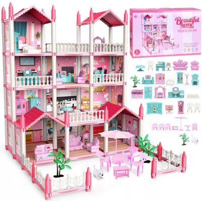 Joko Růžový domek pro panenky s nábytkem Pink Residence – Zboží Dáma