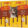 Pamlsek pro kočky JosiCat Meat Sticks Beef & Lamb 7 x 5 g