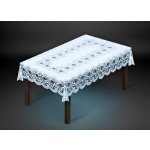 MyBestHome Žakárový ubrus Bohdana bílá 150x100cm – Hledejceny.cz